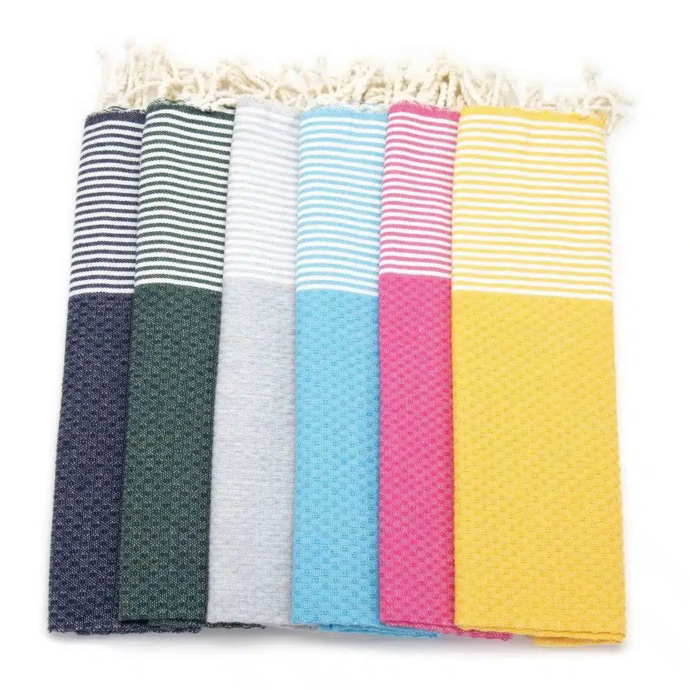 Handtuch *Fouta* Wabenmuster, Sea Dolphin 70x50cm