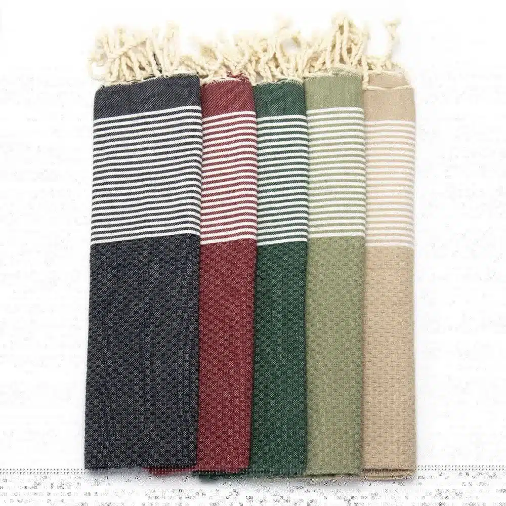 Handtuch *Fouta* Wabenmuster, Desert Sage 70x50cm