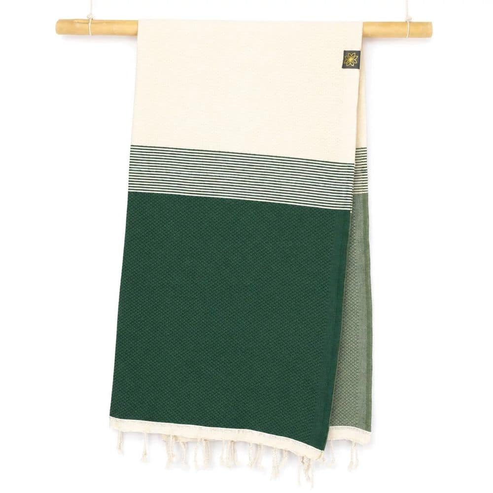 Tuch *Fouta* Hamamtuch Wabenmuster, Tropical Forest *Special Edition* 200x100cm
