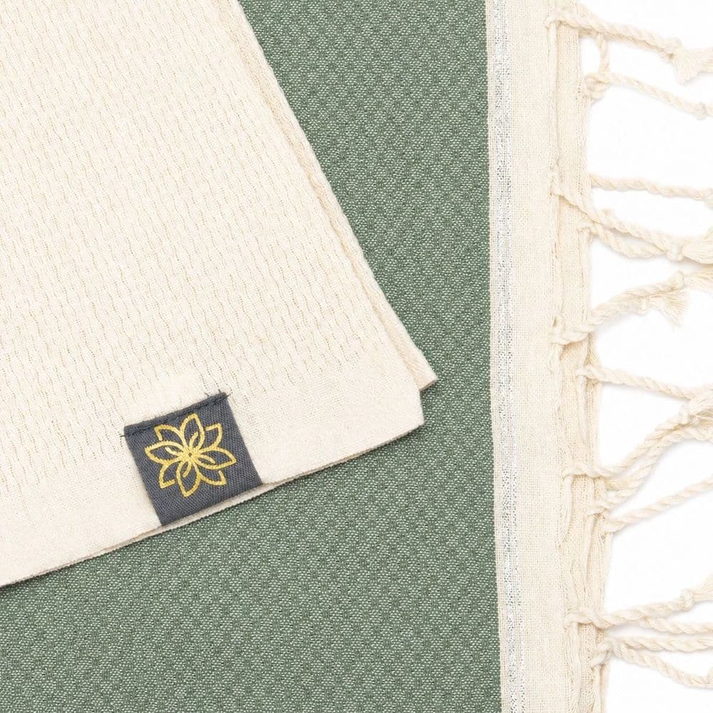 Tuch *Fouta* Hamamtuch Wabenmuster, Tropical Forest *Special Edition* 200x100cm