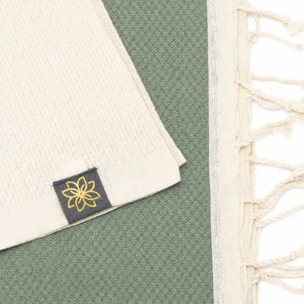 Tuch *Fouta* Hamamtuch Wabenmuster, Tropical Forest *Special Edition* 200x100cm