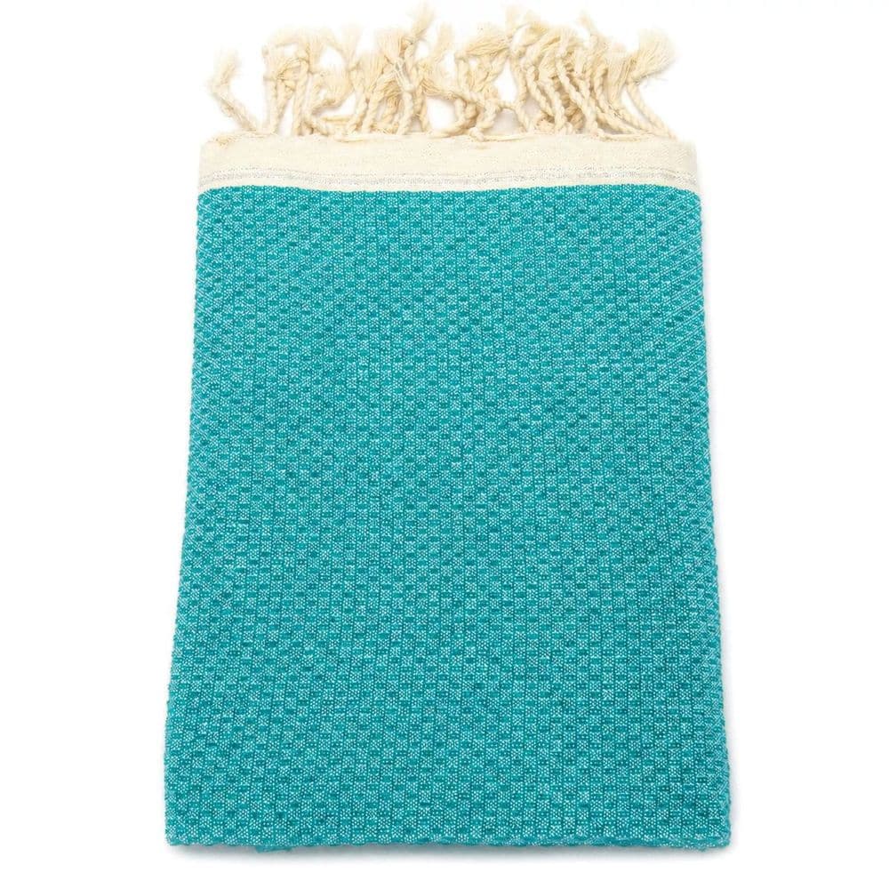 Tuch *Fouta* Hamamtuch Wabenmuster, Emerald Stone *Special Edition* 200x100cm