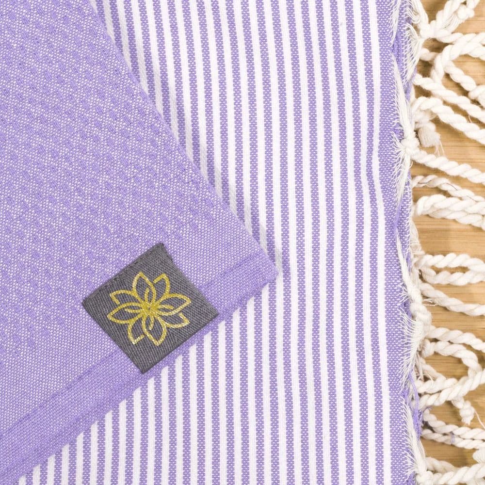 Tuch *Fouta* Hamamtuch Wabenmuster, Wild Lavender 200x100cm