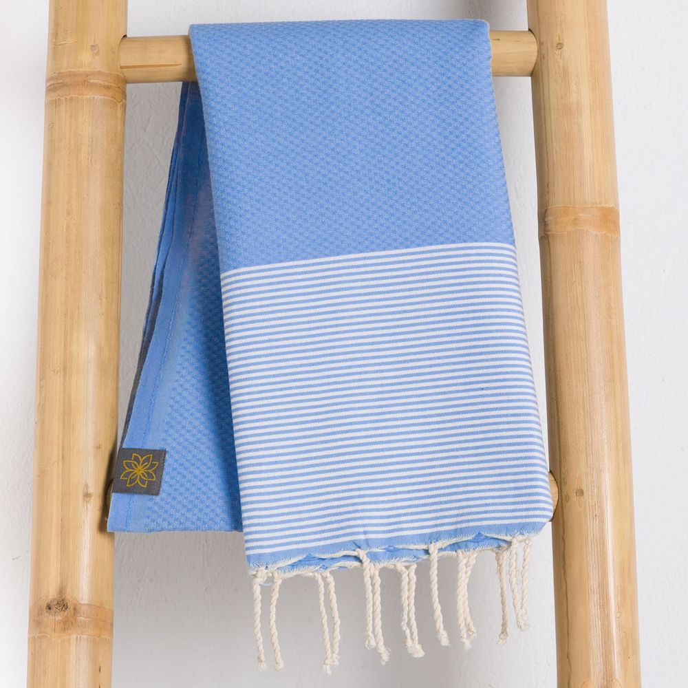 Tuch *Fouta* Hamamtuch Wabenmuster, Mediterranean Coast 200x100cm