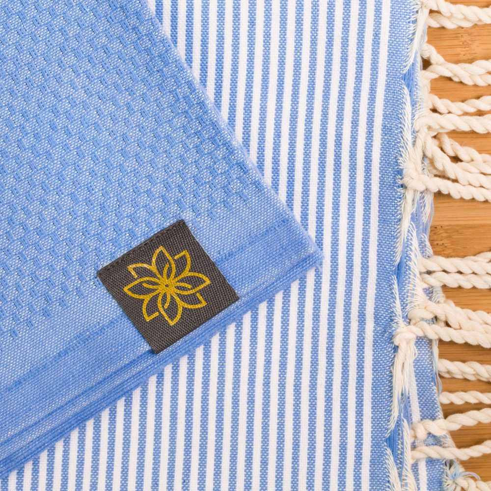 Tuch *Fouta* Hamamtuch Wabenmuster, Mediterranean Coast 200x100cm