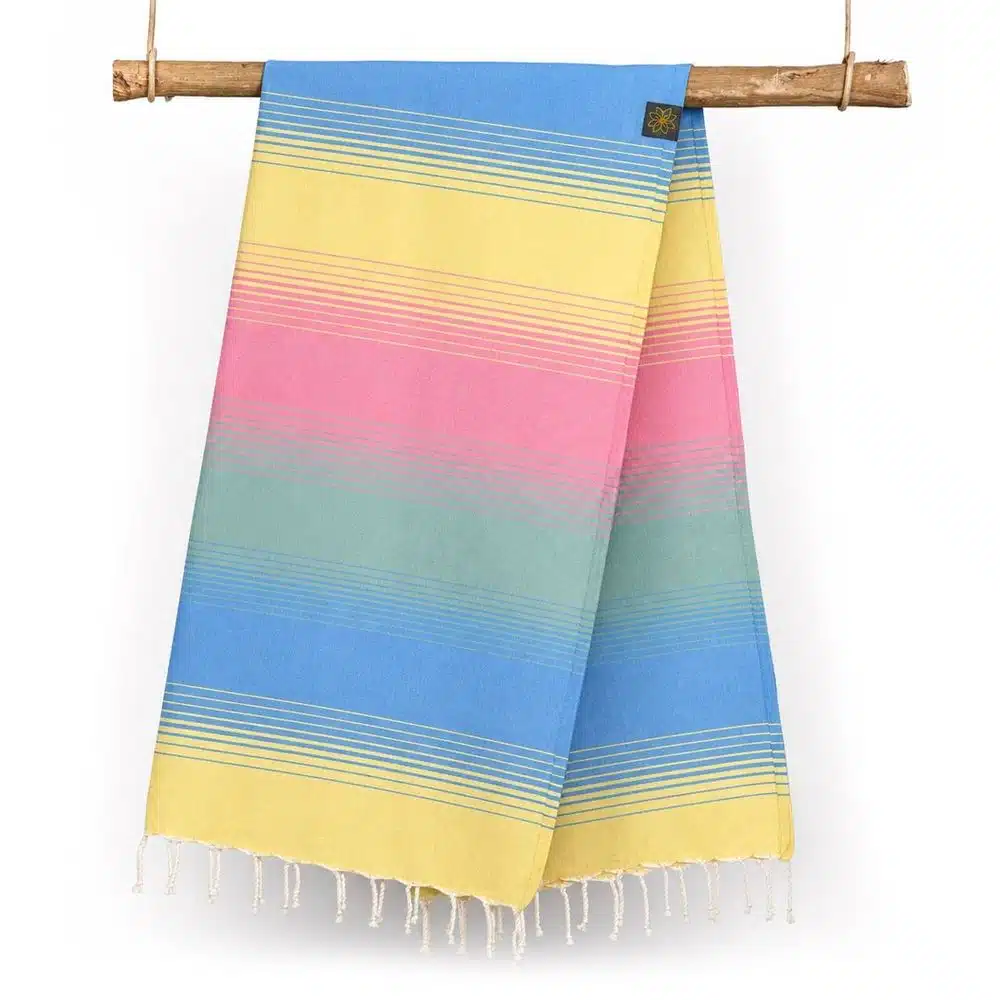 Tuch *Fouta* Hamamtuch Schattiert, Aurora Field 200x100cm