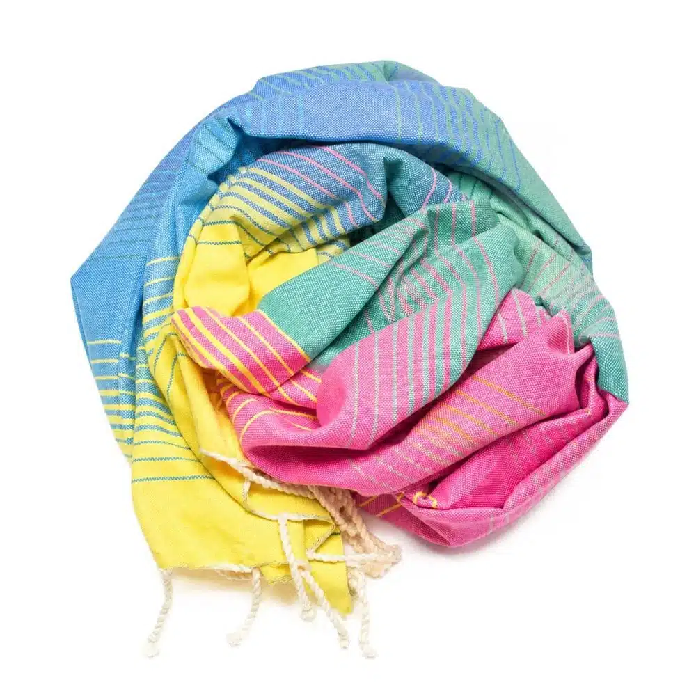 Tuch *Fouta* Hamamtuch Schattiert, Aurora Field 200x100cm