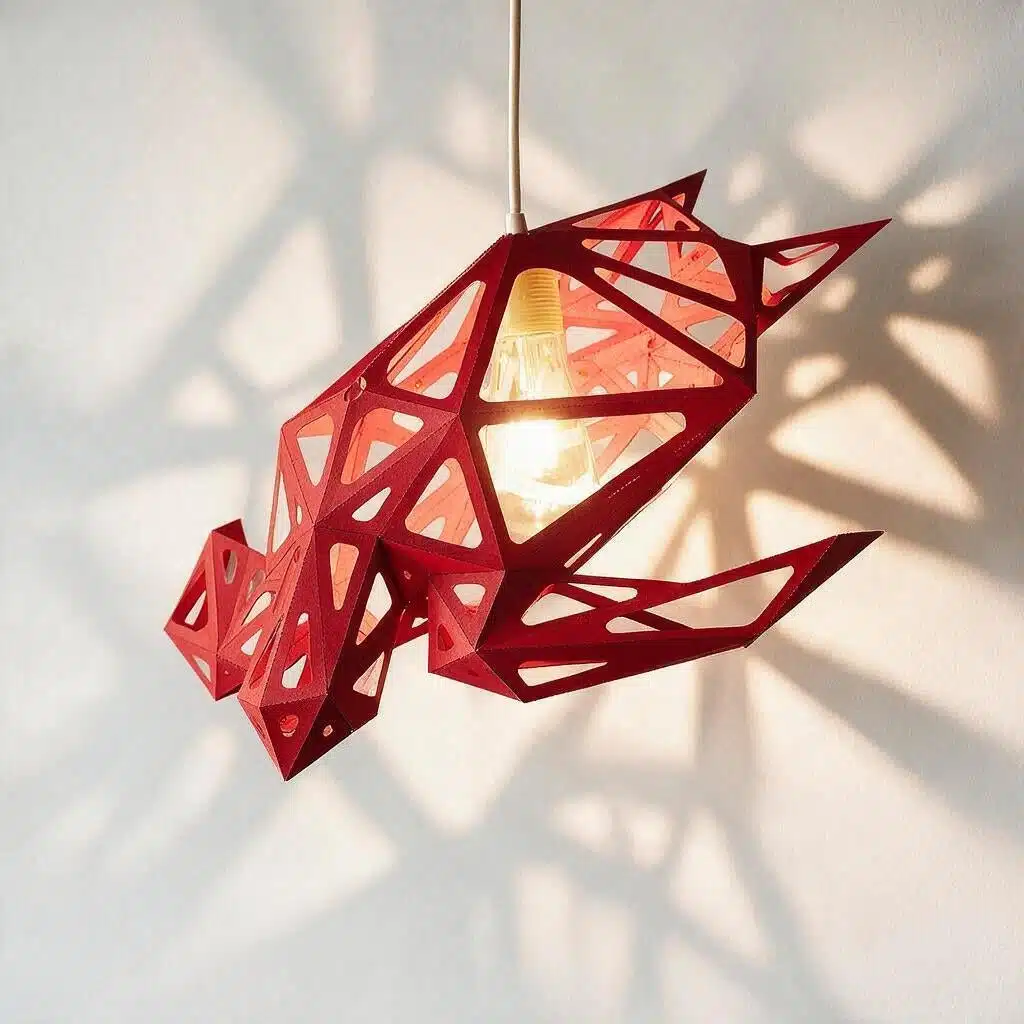 Coral Meeresschildkröten-Lampenschirm – DIY-Set, Rot – Produktansicht